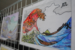 Hokusai "revisité" par les élèves de Monnet-Kineko