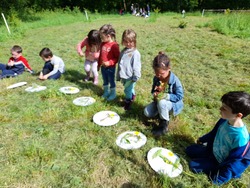 Maternelle classe dehors en mai 