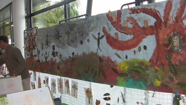 La fresque réalisée par les élèves de Pleubian