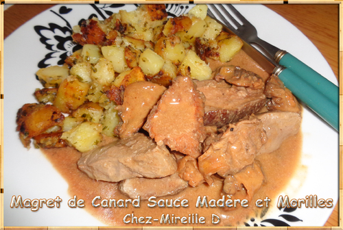 Magret de Canard Sauce Madère et Morilles