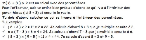 CP 26 : Effectuer des calculs avec des parenthèses