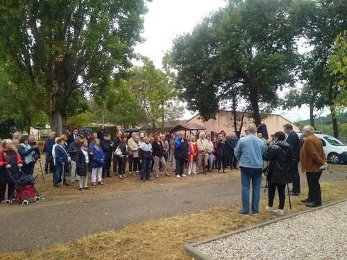 Images de la cérémonie du Souvenir organisée par la Municipalité de Lamalou en mémoire des disparus et sinistrés des inondations des 17 et 18 Septembre 2014