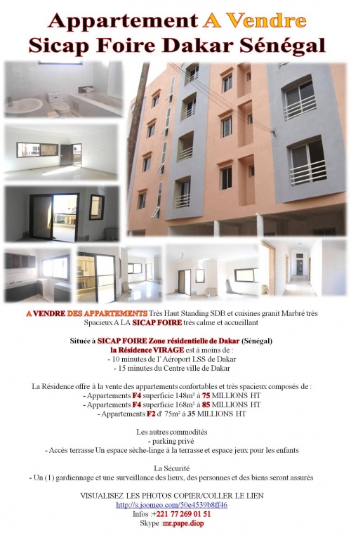 Un Bien Immobilier de Dakar A Saly...Au..Sénégal +221 77 269 01 51 