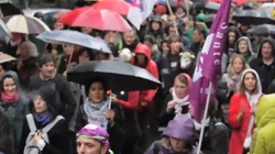 Sit-in devant le lycée, quelques images... 