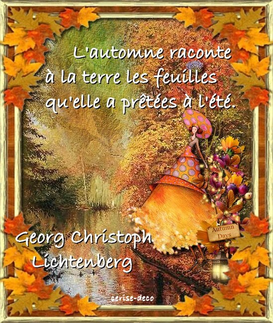 citation illustrée : l'automne