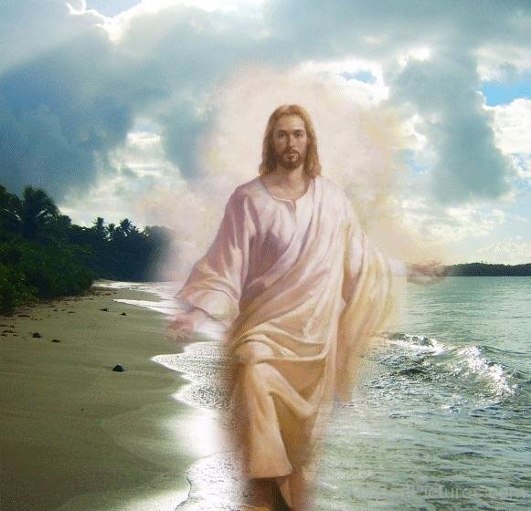 Image Of Lord Jesus Christ In Water - God Pictures