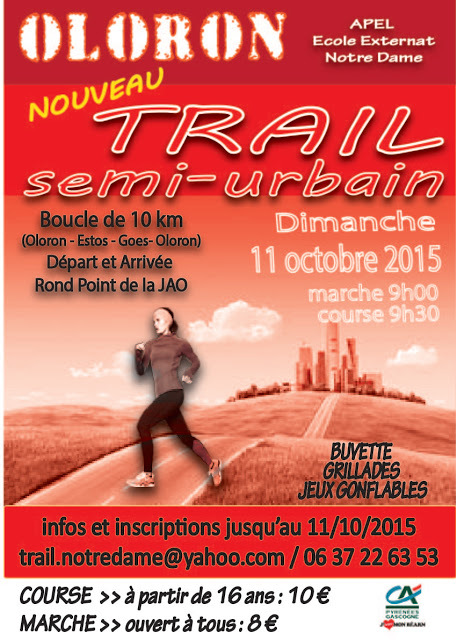 Trail semi urbain Notre Dame oloron 2015