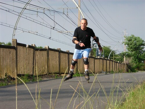 Préambule sur des photos de promenade en Roller ...