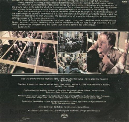 1977 : Album " Short Eyes - The Original Picture Soundtrack " Curtom Records CU 5017 [ US ]