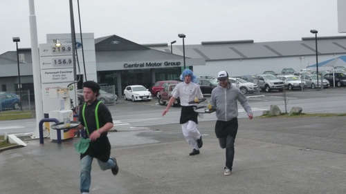 La 1ère course de garçon de café en Nouvelle Zélande!!!!