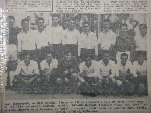 1953 RUA un des adversaires