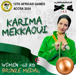 MEKKAOUI Karima le Bronze aux Jeux Africains 2024 à Accra