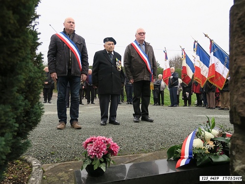 * cérémonie du 75ème anniversaire de la Libération, à la Stèle du 4ème Choc de Cluny, à Frahier-Les-Barres.