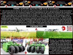 CHINE: matériels agricoles high-tech et novateurs.