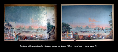 Papier peint panoramique XIXe restauration IV