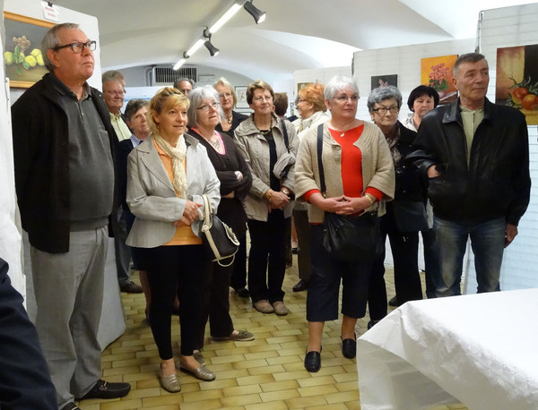 Le cinquième salon des Peintres de la Section-Peinture des Amis du Châtillonnais a ouvert ses portes , salle des Bénédictines de Châtillon sur Seine