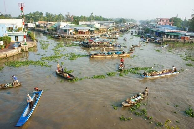 Le delta du Mékong au Vietnam