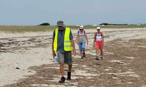 12 randonneurs ont marché 12,700km sur les plages de Plouharnel ce jeudi 7 septembre 2023 . Super soleil !!!