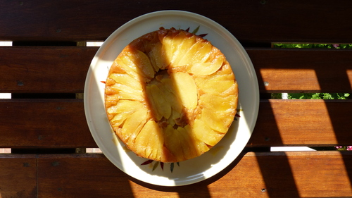 Gâteau renversé aux pommes caramélisées