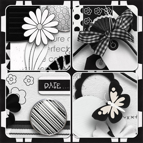 Simply Black and White par LéaUgoScrap