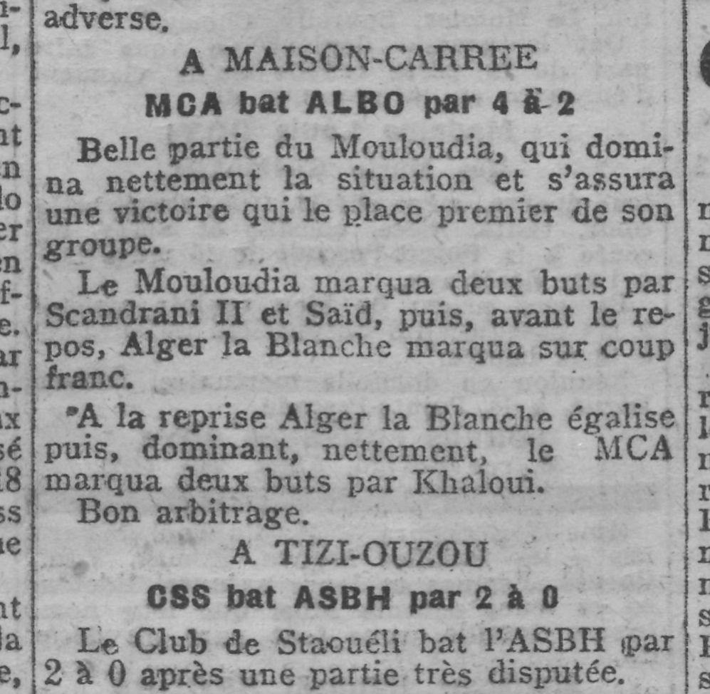 Dimanche 10.3.1929 à Belfort ALBO-MCA 2-4
