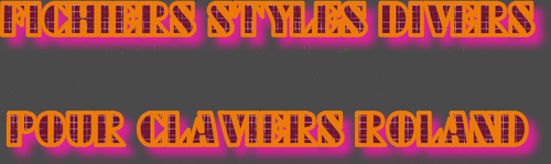 FICHIERS STYLES  DIVERS ROLAND SÉRIE 393