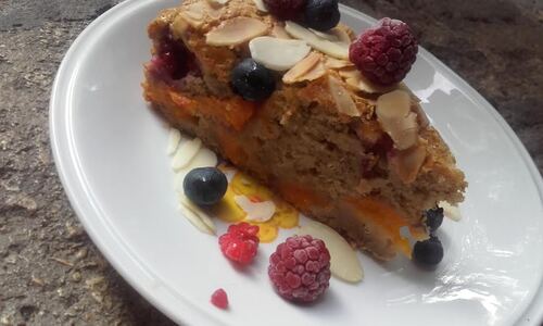 Gâteau Multifruits et Amande {Vegan}
