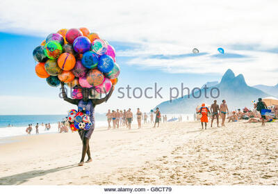 season balloons brazil along beach 