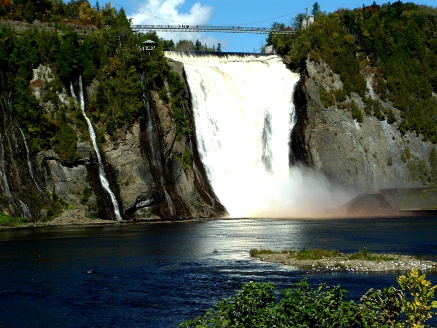 Canada: Québec et son lieu magique « la chute de Montmorency »