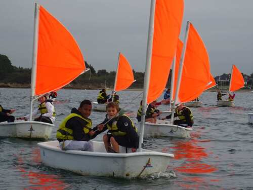 La première séance de voile