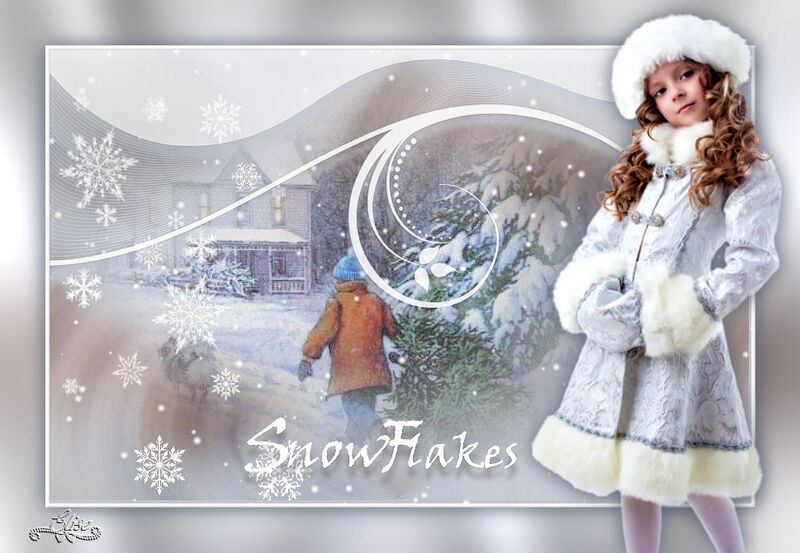 Snow flakes  de  Mary tutoriel