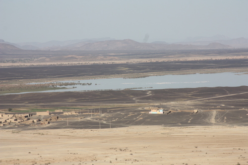 Le lac vue du haut de la dune