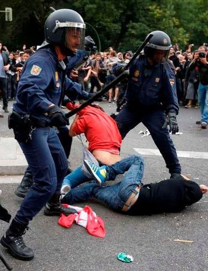 Manif' des Indignés à Madrid