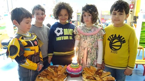 En GS des crêpes pour les anniversaires