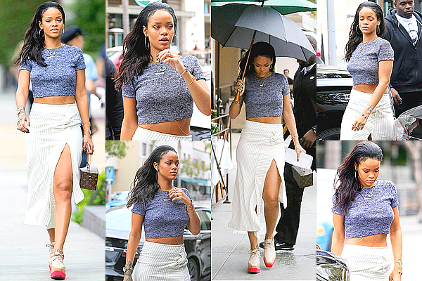 26.01.2015 : Rihanna a fait du shopping à Los Angeles.
