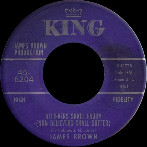 James Brown : Single SP King Records 45-6204 [ US ]