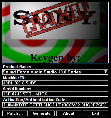 Keygen Mp3 Plugin Sound Forge 6
