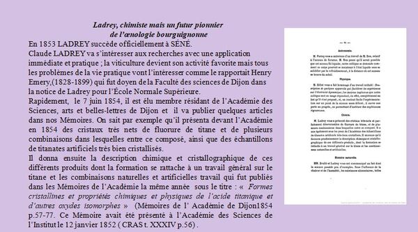 La vie de Claude Ladrey, savant d'origine Châtillonnaise , racontée par Michel Pauty