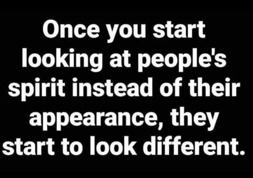 Spirit vs appearance.