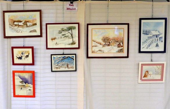 L'exposition "Neige", peintures et photos, des Peintres des Amis du Châtillonnais a plongé les visiteurs dans l'ambiance des Fêtes...