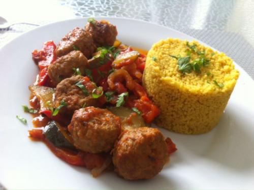 boulette de viande et legume du soleil