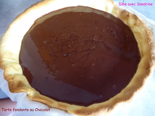 Une Tarte fondante au Chocolat