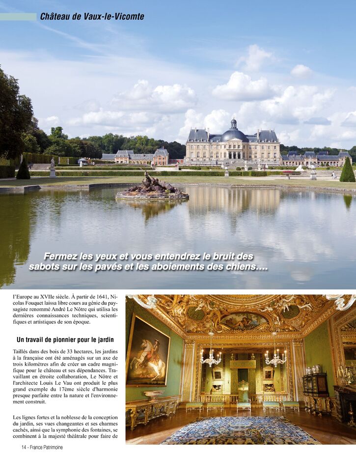 Les plus beaux sites de France - Château de Vaux-le-Vicomte (6 pages)