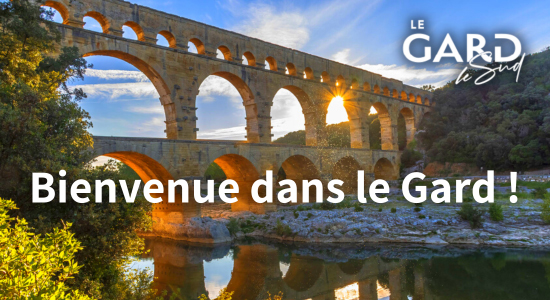 Couché de soleil sur le Pont du Gard