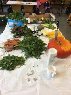 Notre soupe avec nos légumes