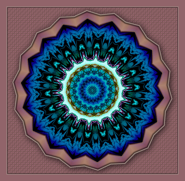 Mandalas fractale avec fond ou transparent