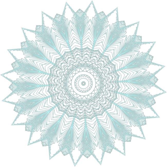 Mandalas spirographe transparent