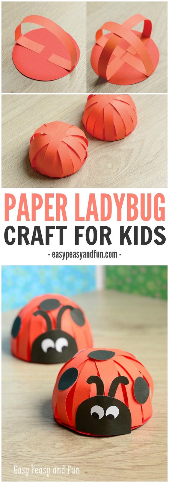 Idée pinterest : La coccinelle en papier