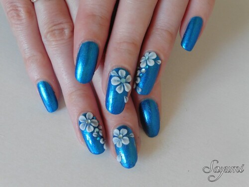 Nail Art 3D Fleurs d'Hiver