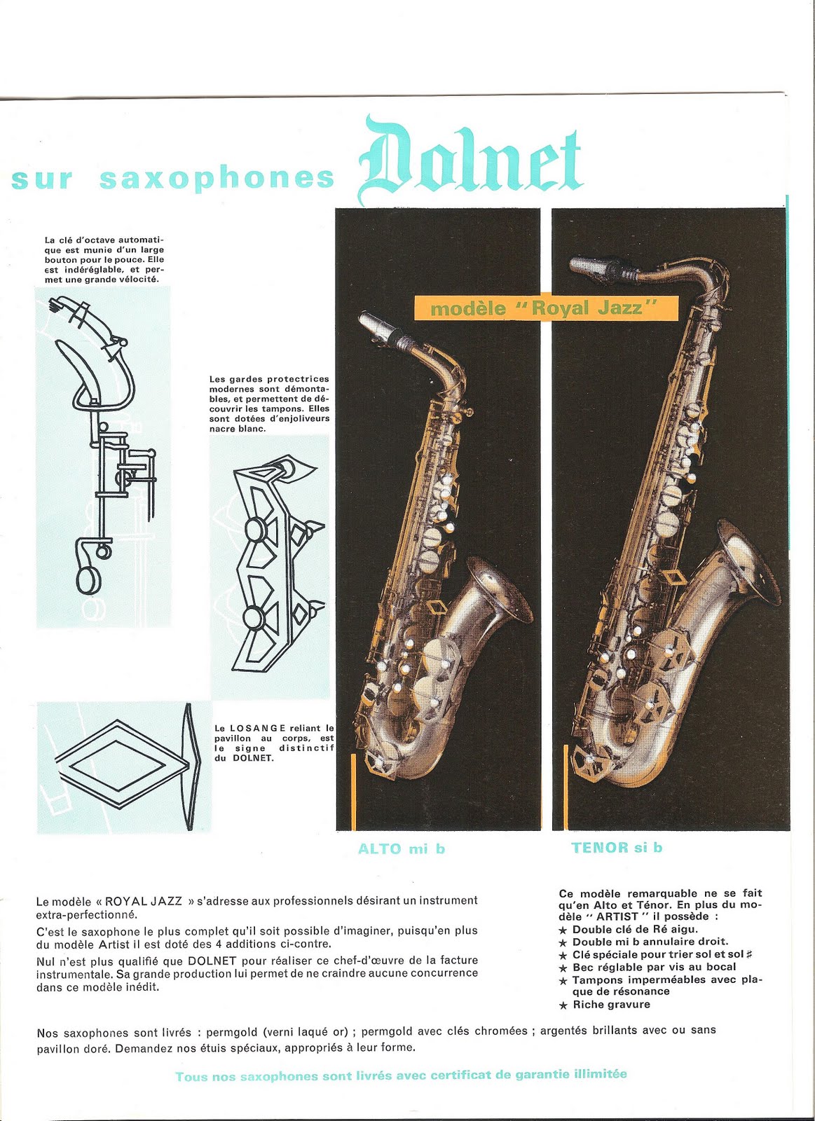 Les saxophones Dolnet - DGjazzbon